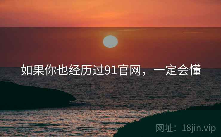 如果你也经历过91官网，一定会懂