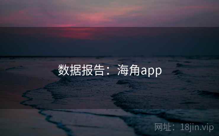 数据报告：海角app